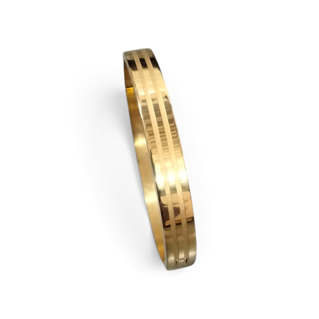 Men's Premium Gold-Plated Openable Classic Sleek Kada