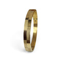 Men's Premium Gold-Plated Openable Geometric Block Kada