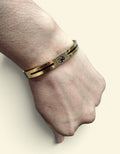 Men's Premium Gold-Plated Openable Spiritual Om Kada